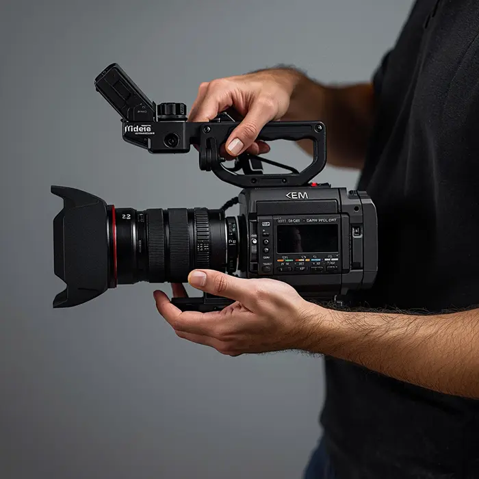 Event videographer filming a celebration in San Francisco venue
